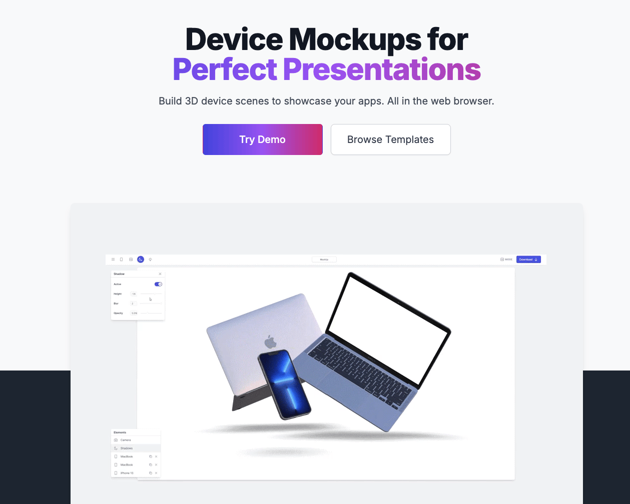 在线样机工具：使用Device Frames创建自定义样机