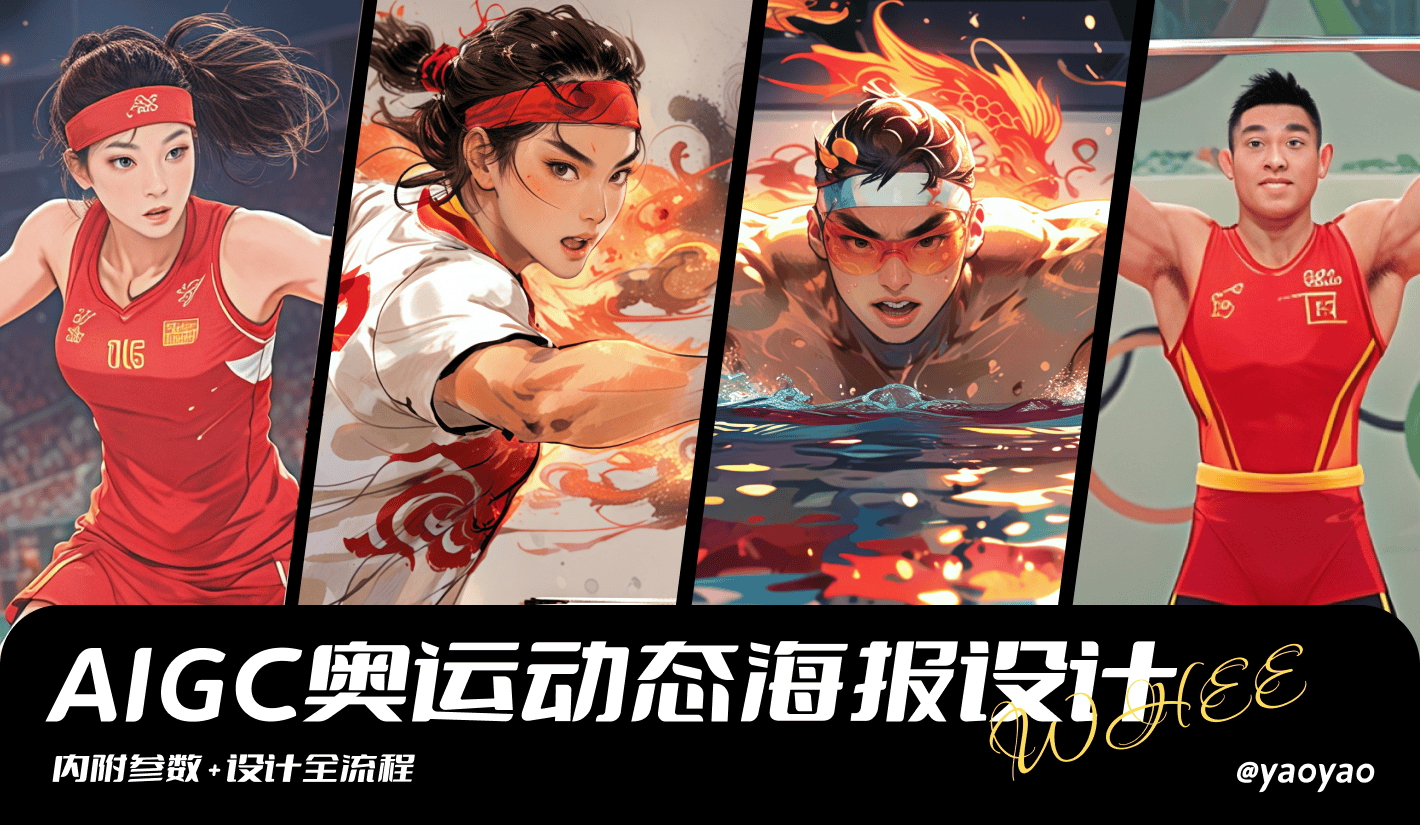AIGC奥运主题动态海报设计