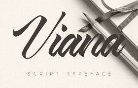 Viana Script 手写英文字体，免费可商用