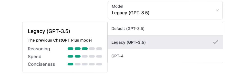 遗留GPT-3.5的特点 遗留GPT-3.5的特点