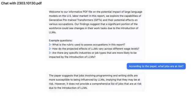 聊天PDF