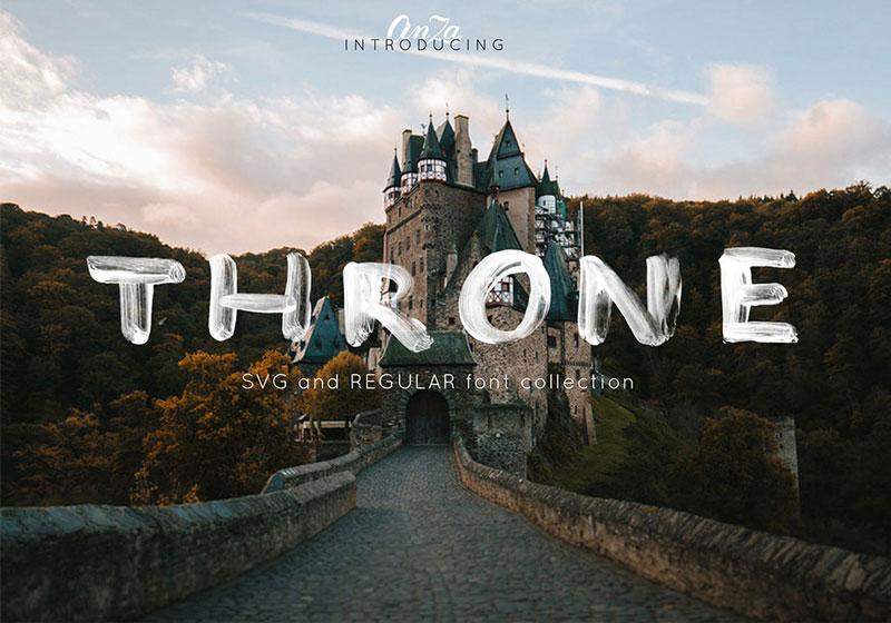 THRONE 手绘英文字体，免费可商用