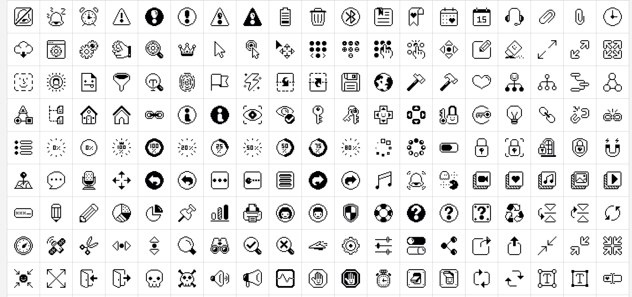 免费像素风图标SVG下载：探索Streamline Pixel Icons