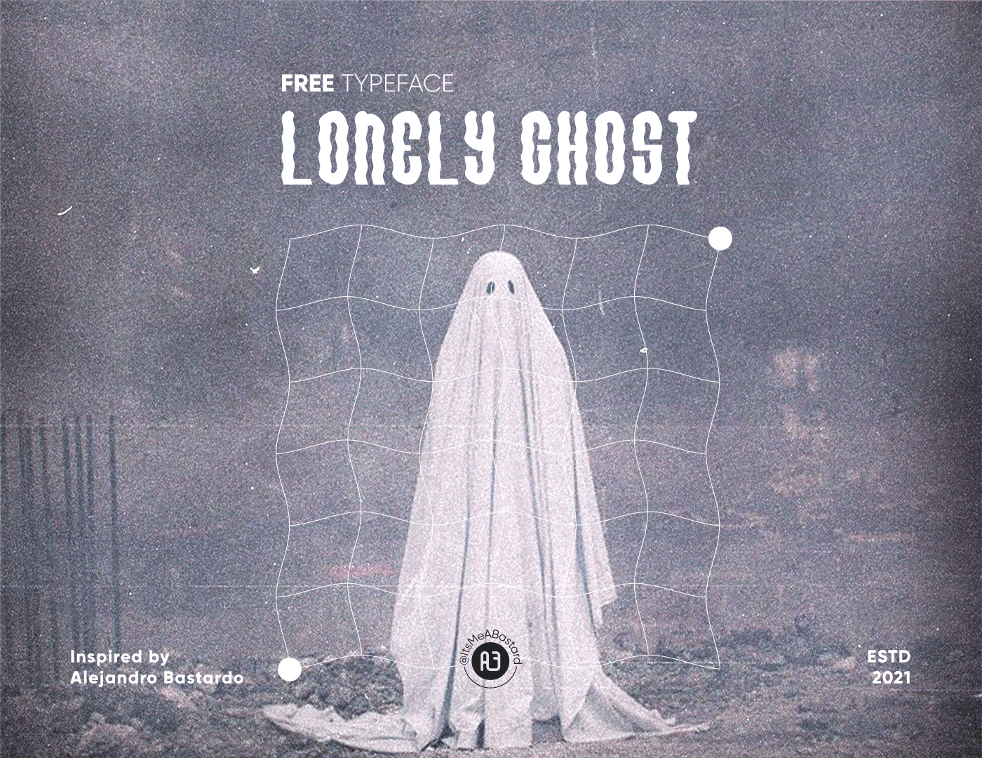 免费商用的Lonely Ghost幽灵风格英文字体 - 高品质字体免费下载