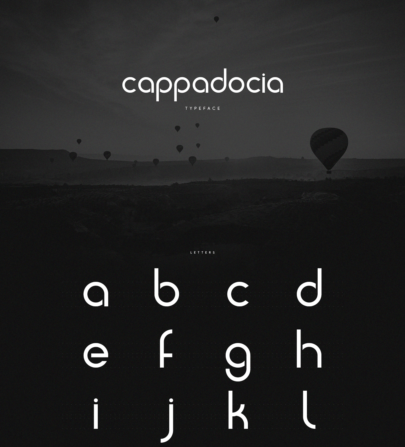 免费可商用的Cappadocia极简风格英文字体