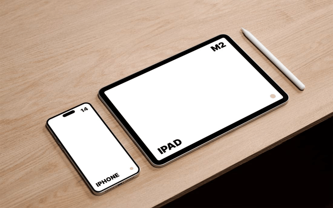iPhone 14/iPad样机Psd免费素材下载