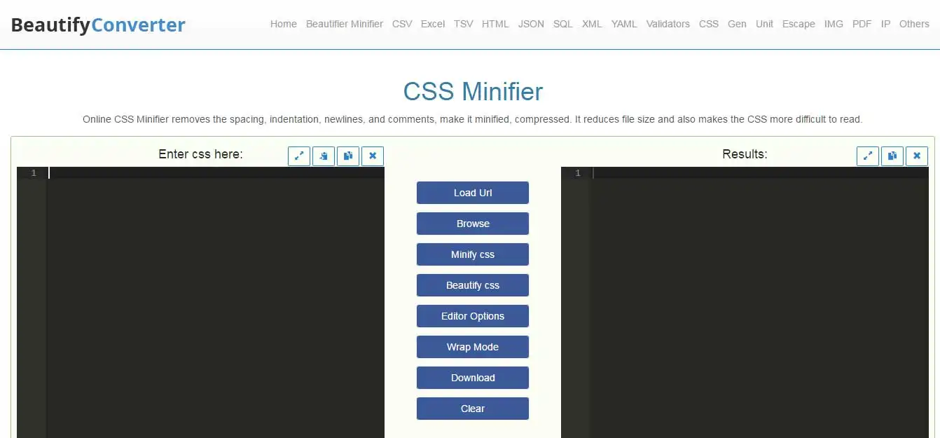 27个免费在线CSS文件极简化工具-15 27个免费在线CSS文件极简化工具-15