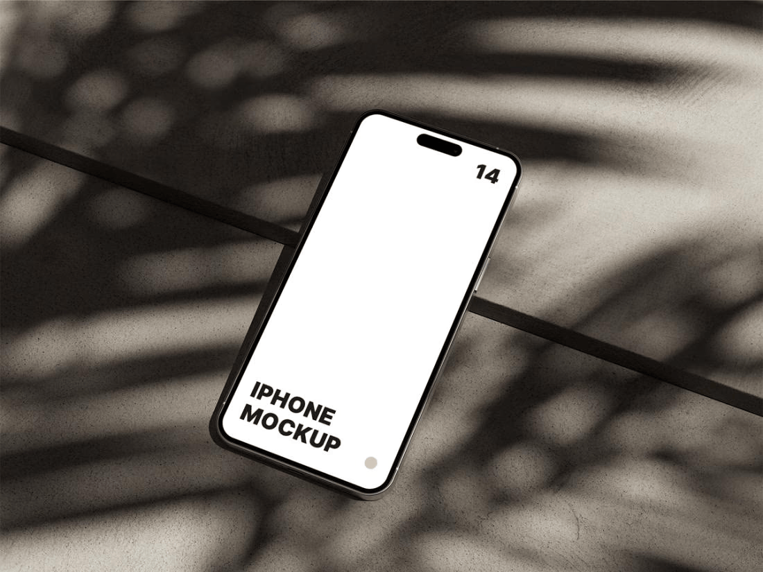 iPhone 14场景样机Psd免费素材下载