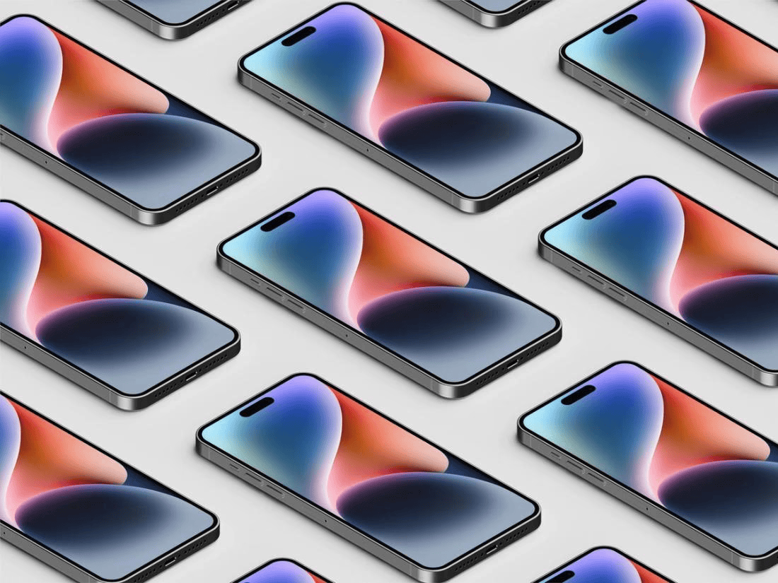 iPhone 14多样机Psd免费素材下载