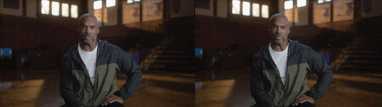 男人坐着的 Gif。