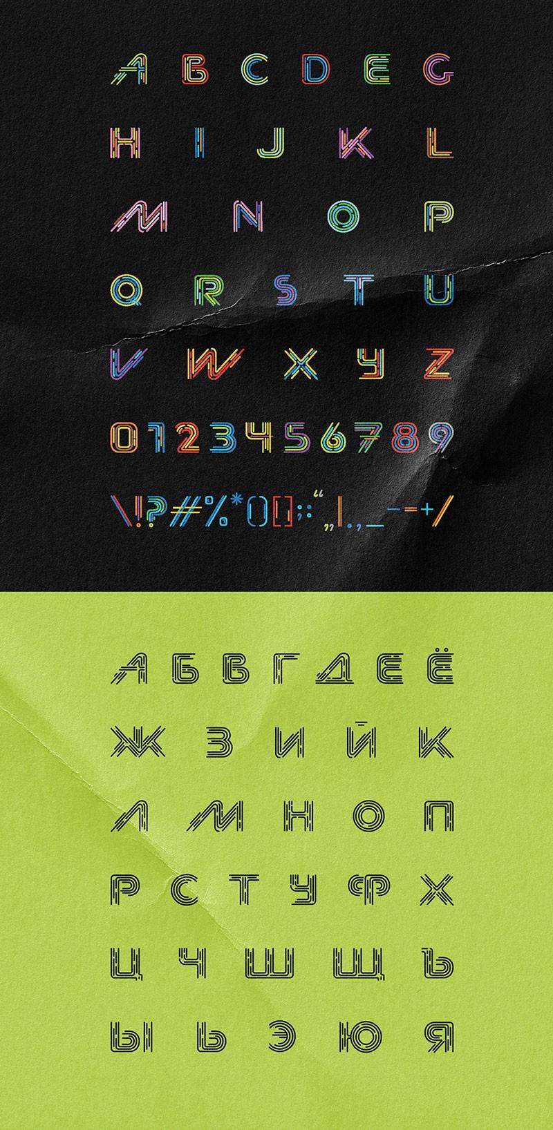Moscow Metro动感线条英文字体,免费可商用 设计素材 第3张-素材湾 Moscow Metro动感线条英文字体,免费可商用 设计素材 第3张