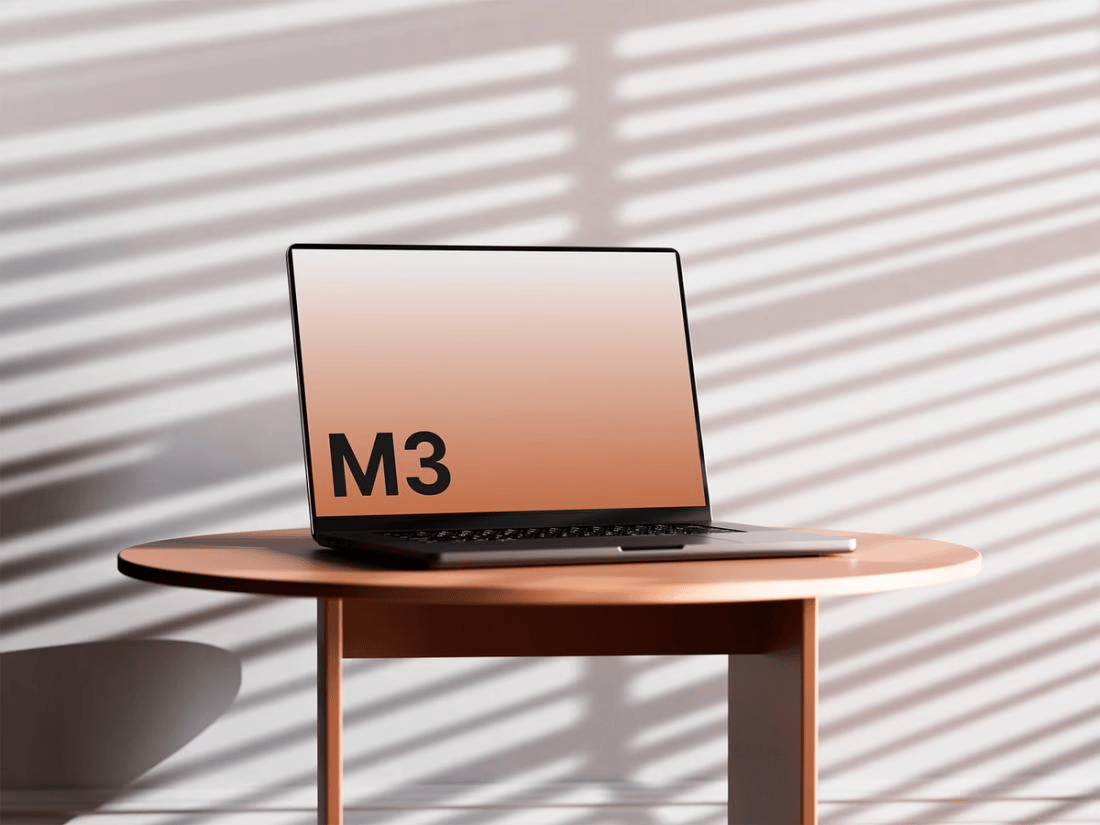 M3 MacBook Pro样机psd素材免费下载