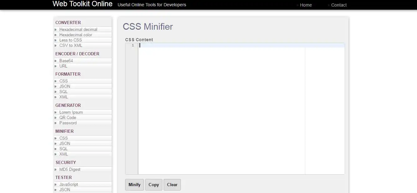 27个免费在线CSS文件极简化工具-12 27个免费在线CSS文件极简化工具-12