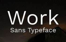 Work Sans清晰易读的现代无衬线字体免费可商用