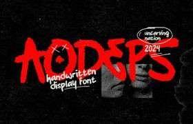 AODEPS：手写涂鸦字体推荐，免费可商用