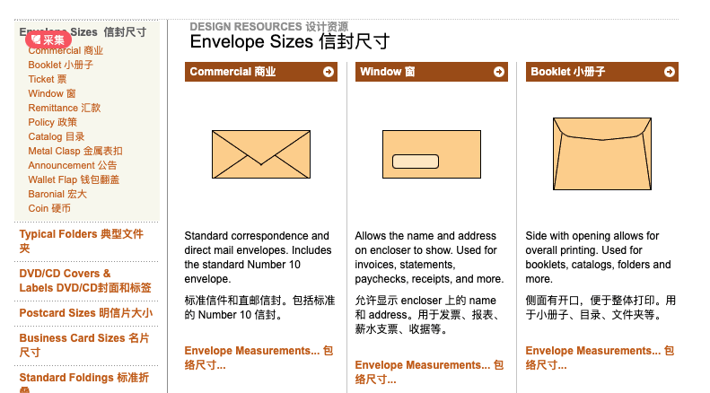 设计师必备工具：专业设计尺寸大全，信封、名片、APP设计指南