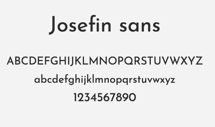 Josefin Sans：优雅与复古气息兼具的无衬线字体