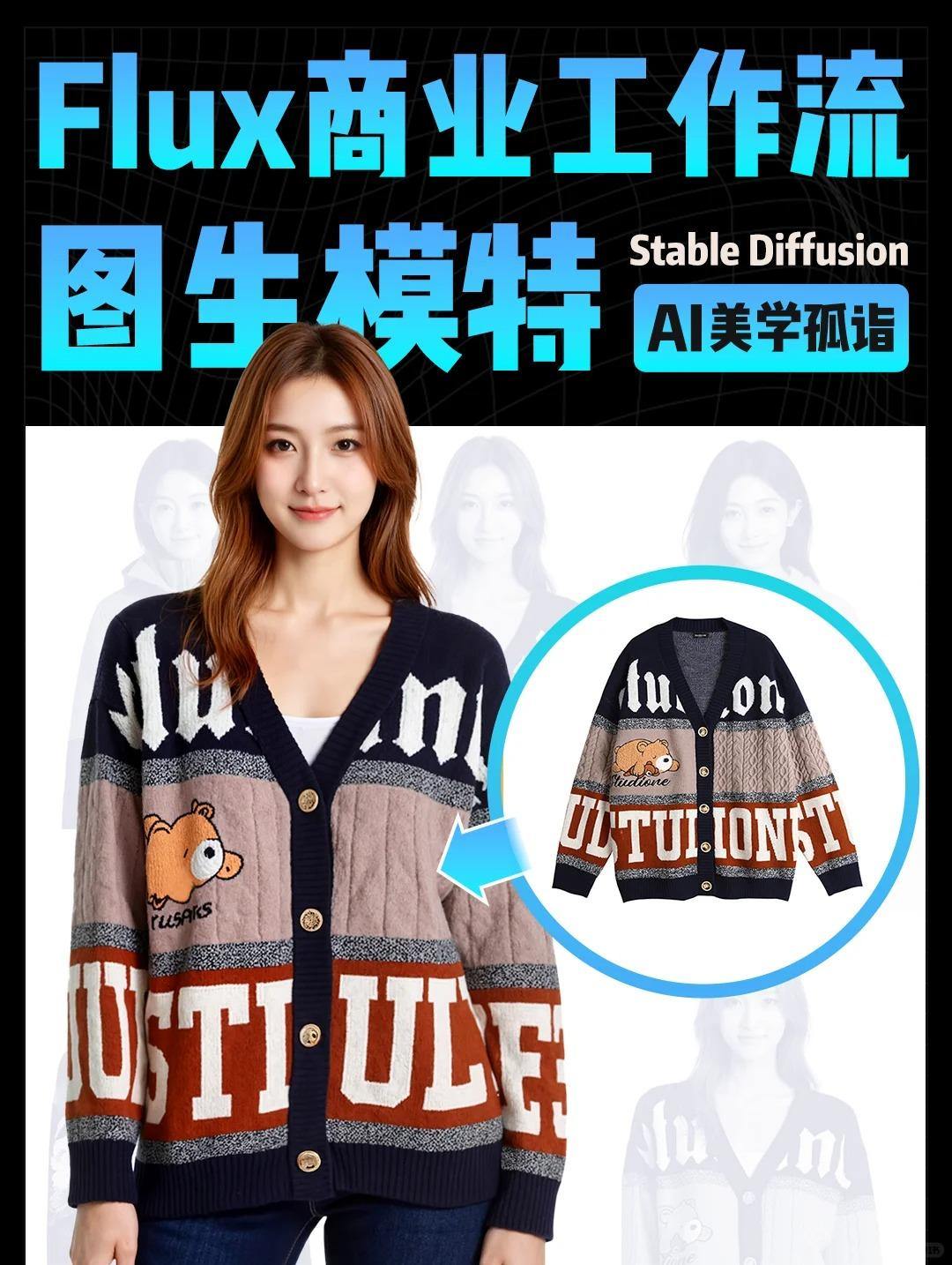 flux商业级一键衣服生模特工作流