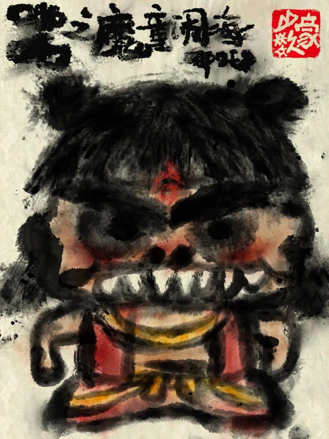 《哪吒2》的爆火，引发设计圈创作狂潮！

小红书博主@少数豪自述：自学国画三年，二刷哪吒 2，非常感动国产 ......