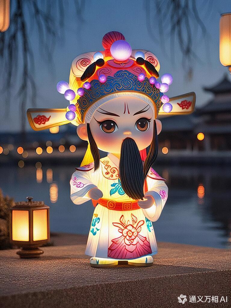 用通义的万物花灯ai滤镜，万物皆可1秒变花灯，超级简单～