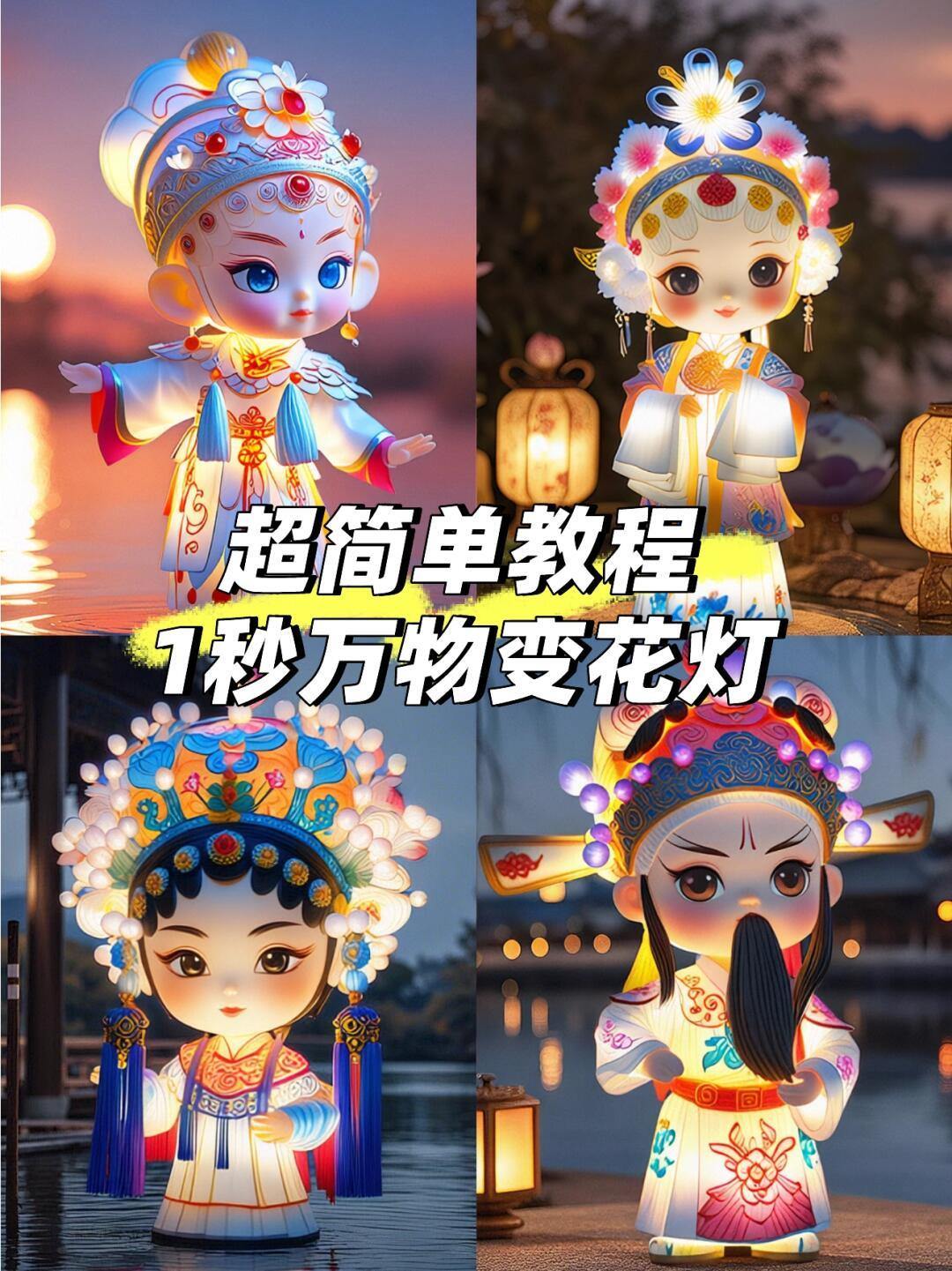 用通义的万物花灯ai滤镜,万物皆可1秒变花灯,超级简单~