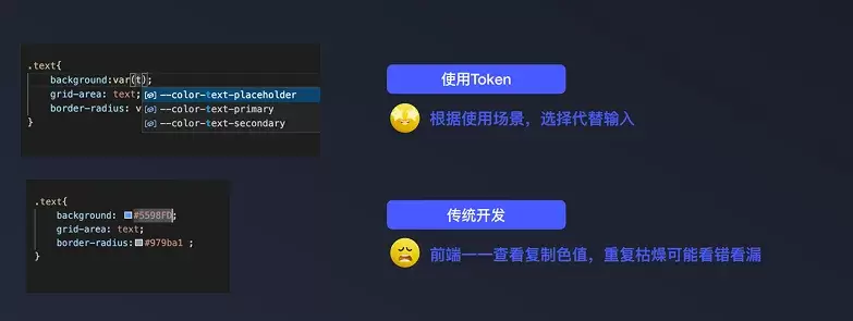 使用Token开发和传统开发的对比