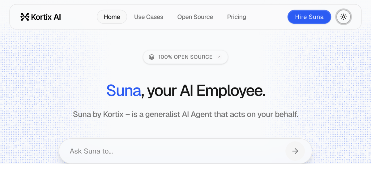 Kortix-AI重磅开源Suna——Manus的平替解决方案正式发布！