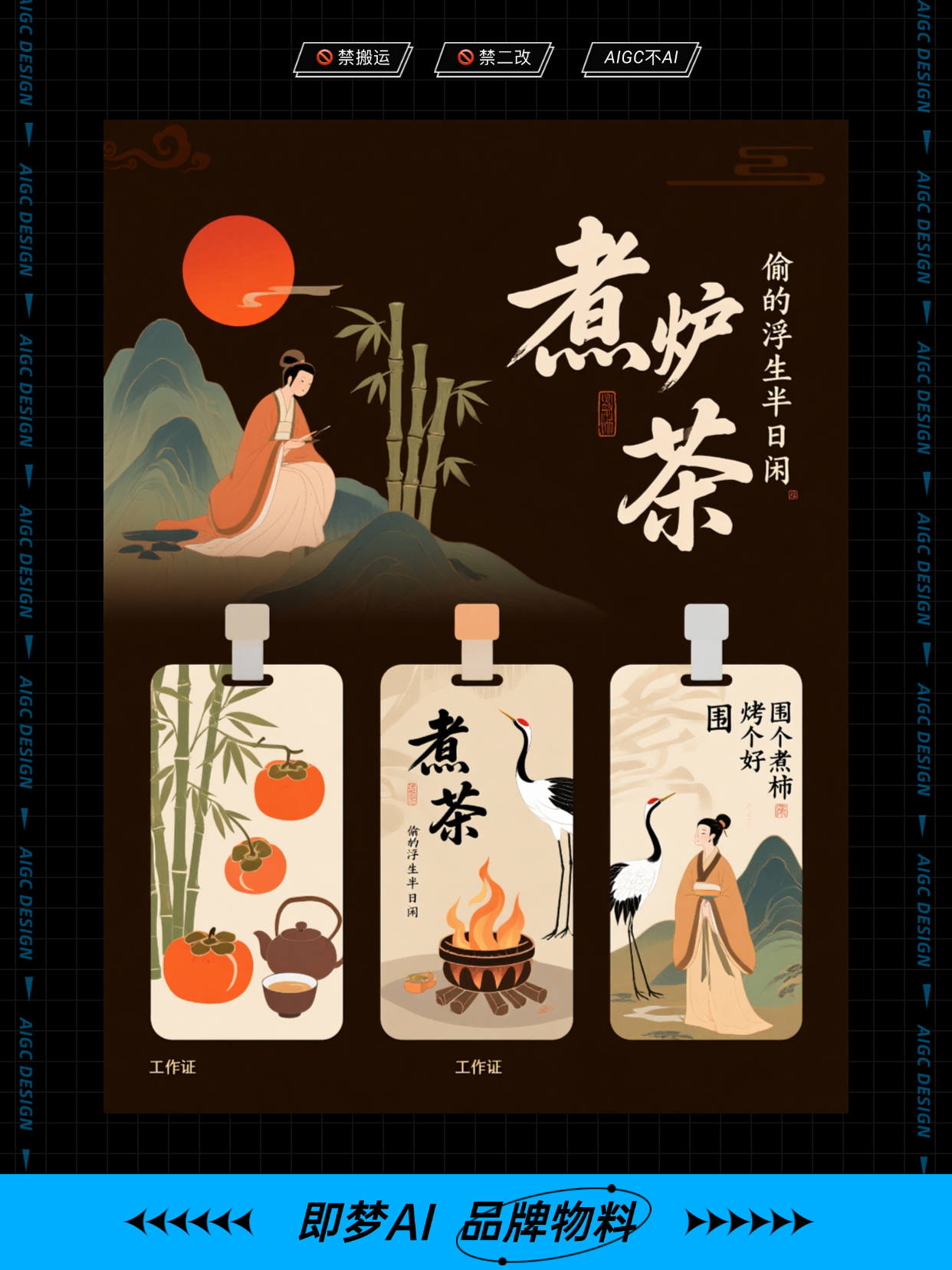 即梦AI ｜ 集市物料设计