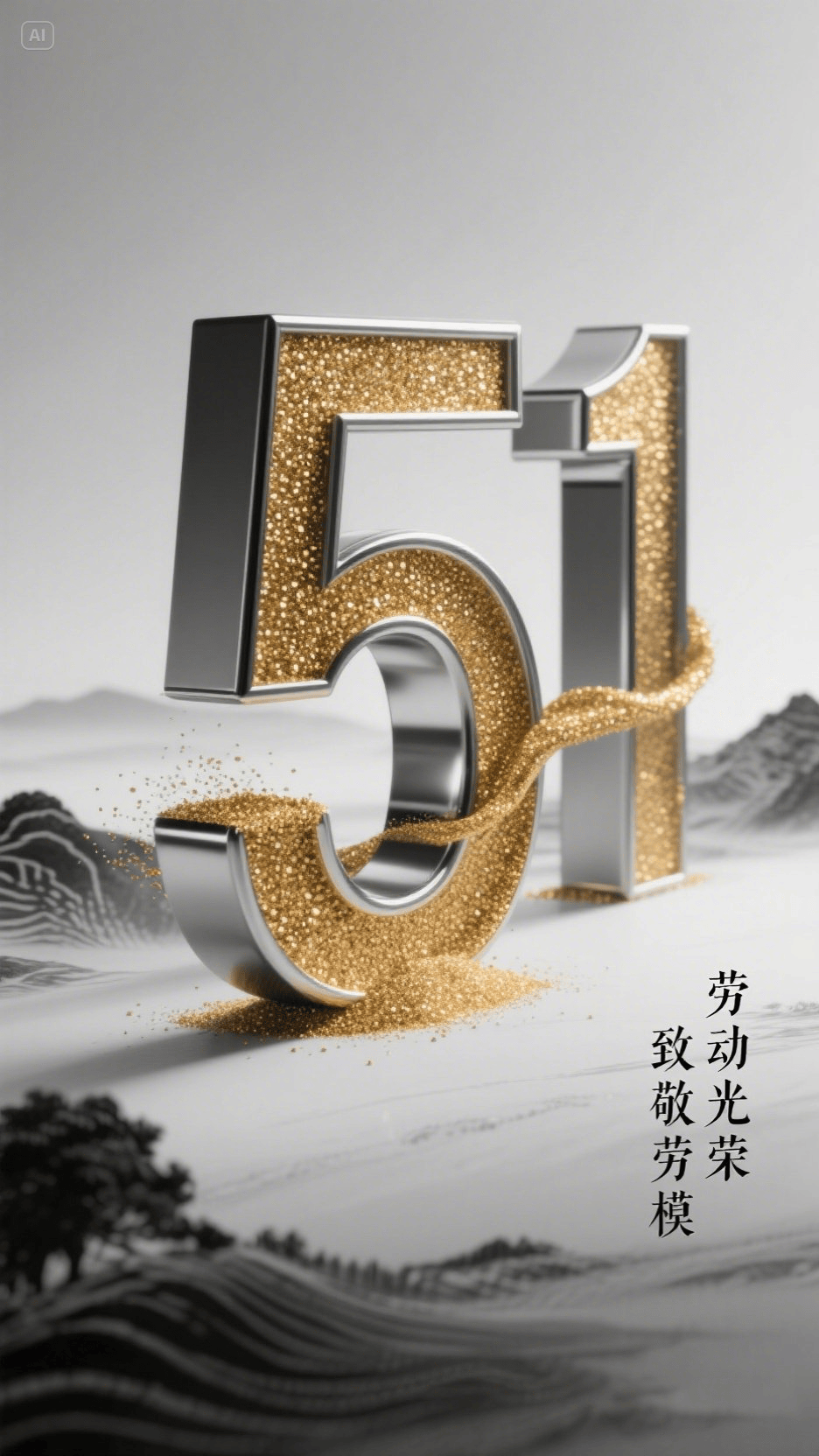 即梦AI！五一海报提示词分享！