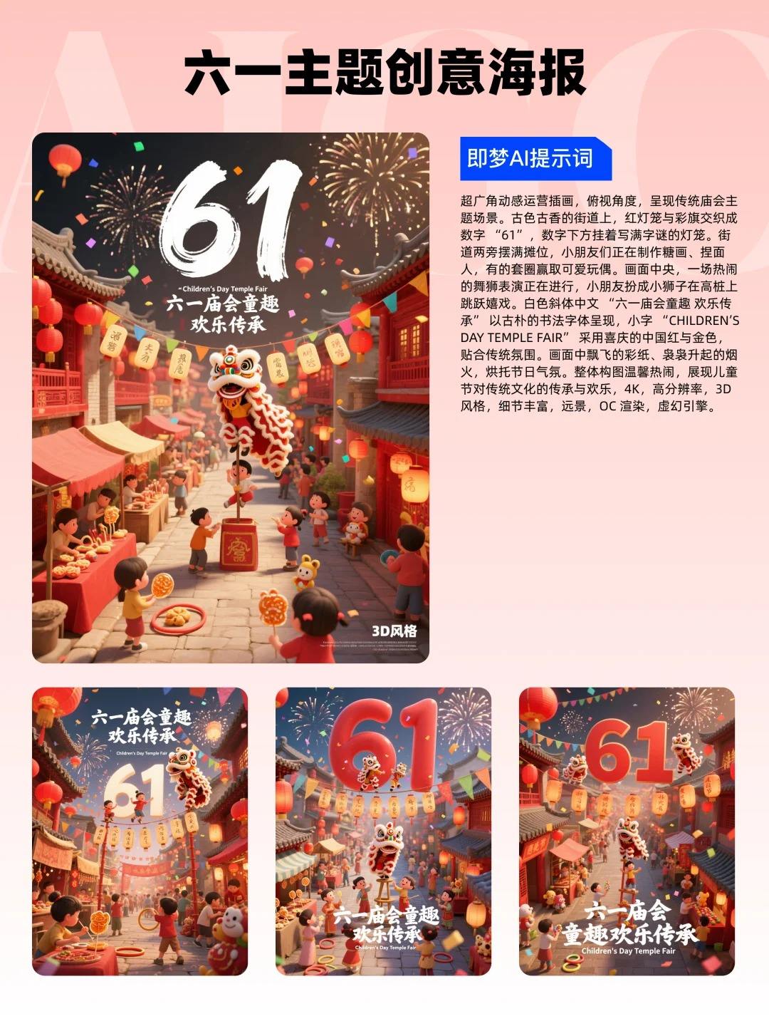 13款61海报设计（附提示词），即梦AI直出