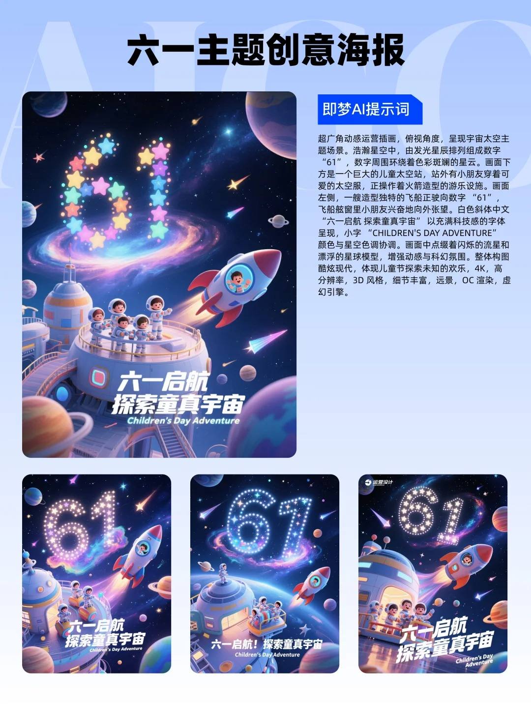 13款61海报设计（附提示词），即梦AI直出