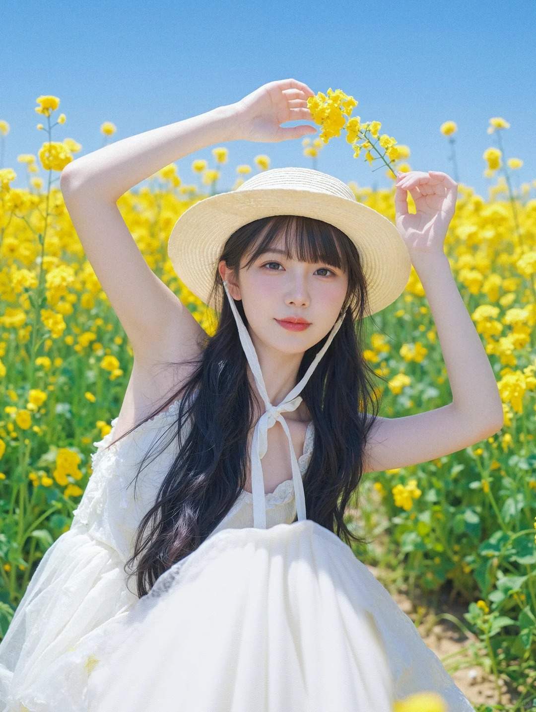 夏日限定的田野少女，AI帮我"拍"出来了