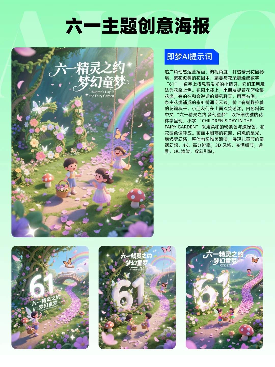 13款61海报设计（附提示词），即梦AI直出