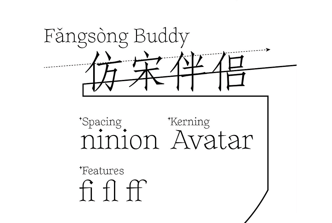 免费商用英文字库推荐仿宋伴侣Fangson+gBuddy下载