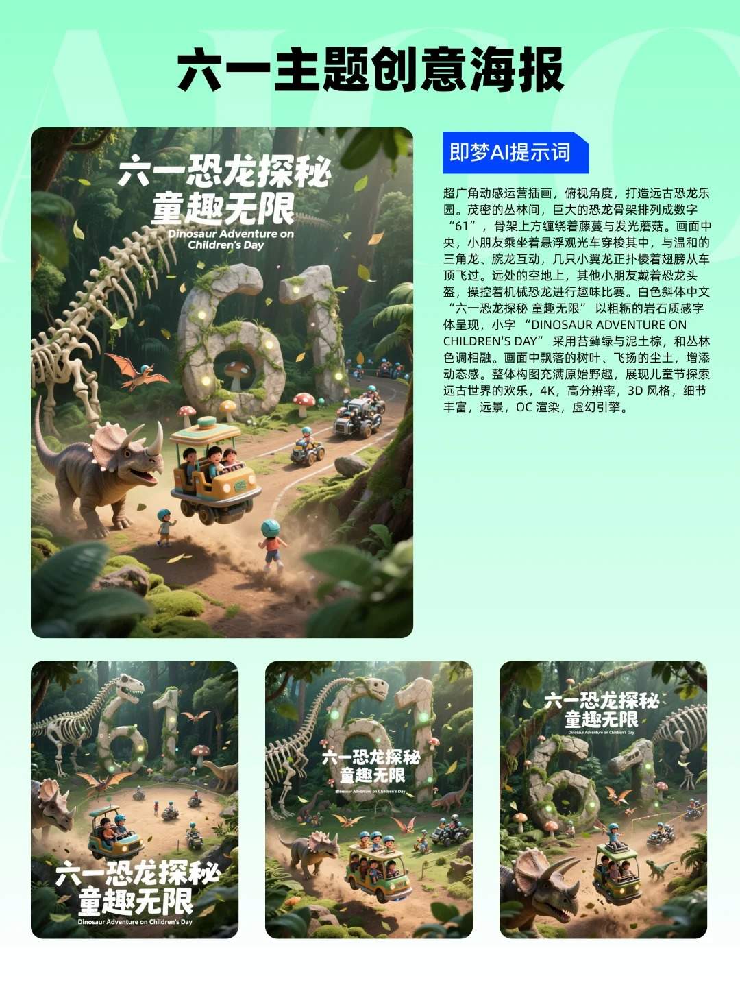 13款61海报设计（附提示词），即梦AI直出