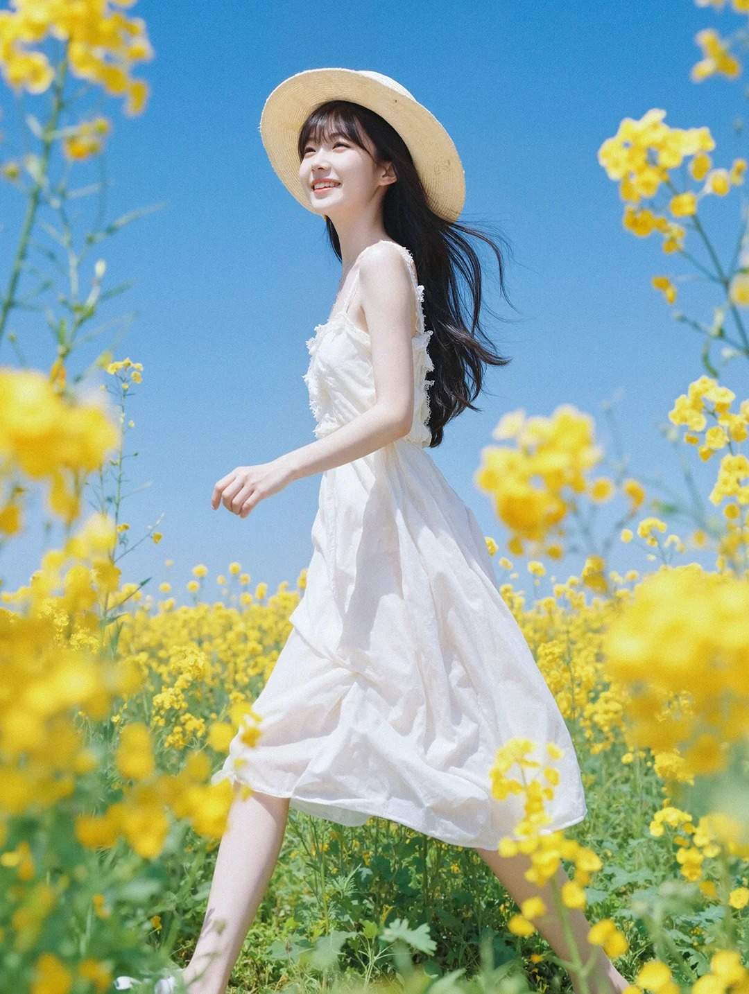 夏日限定的田野少女，AI帮我"拍"出来了