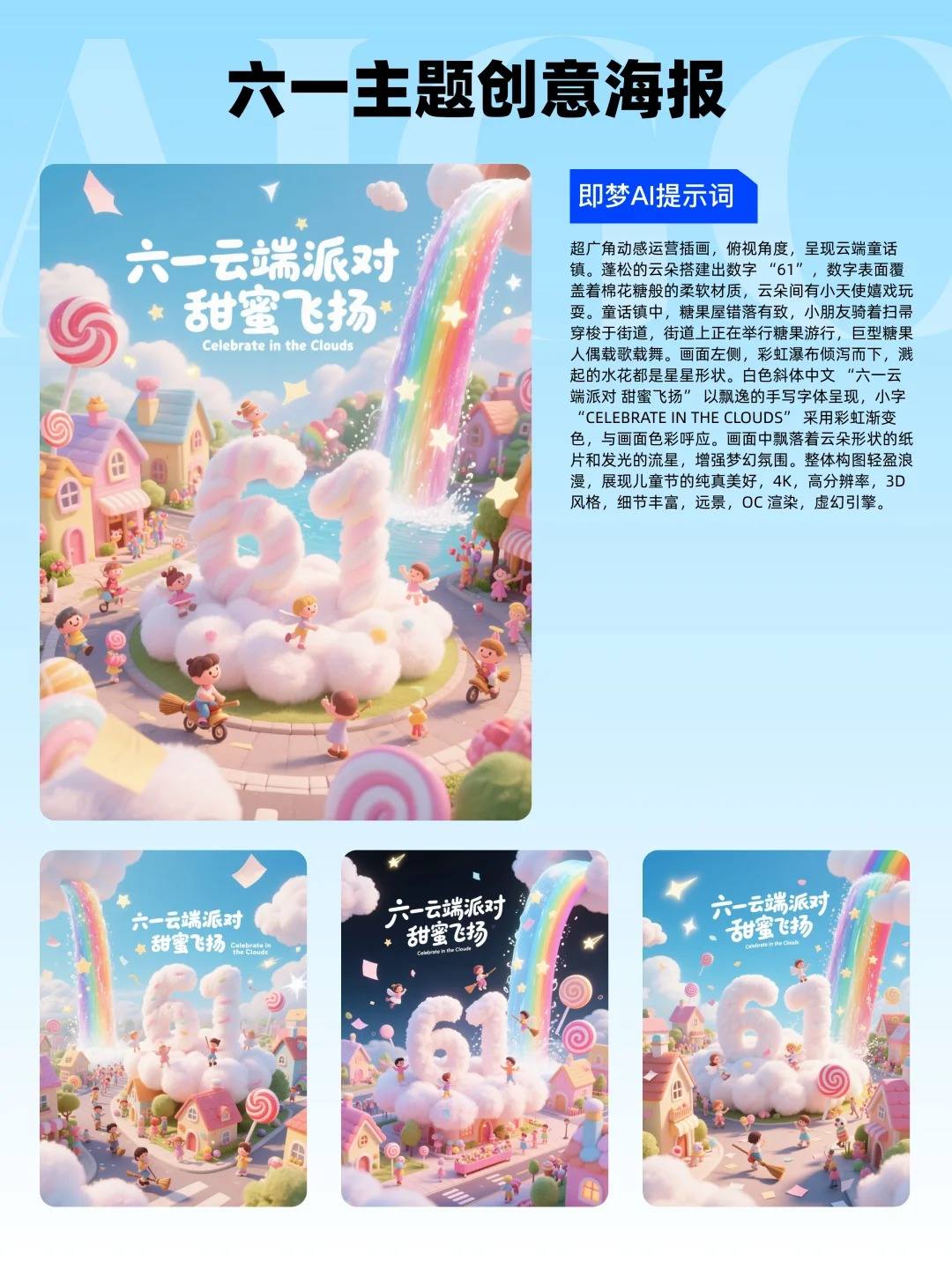13款61海报设计（附提示词），即梦AI直出
