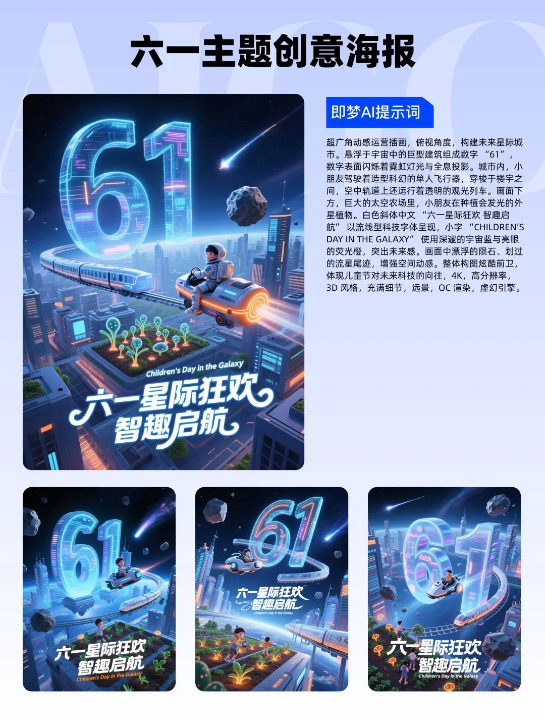 13款61海报设计（附提示词），即梦AI直出