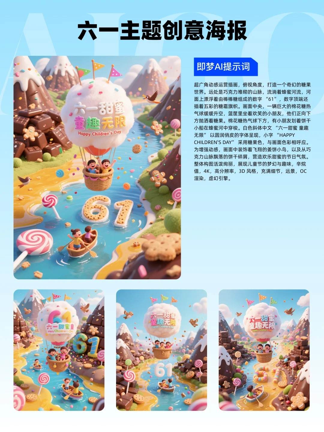 13款61海报设计（附提示词），即梦AI直出