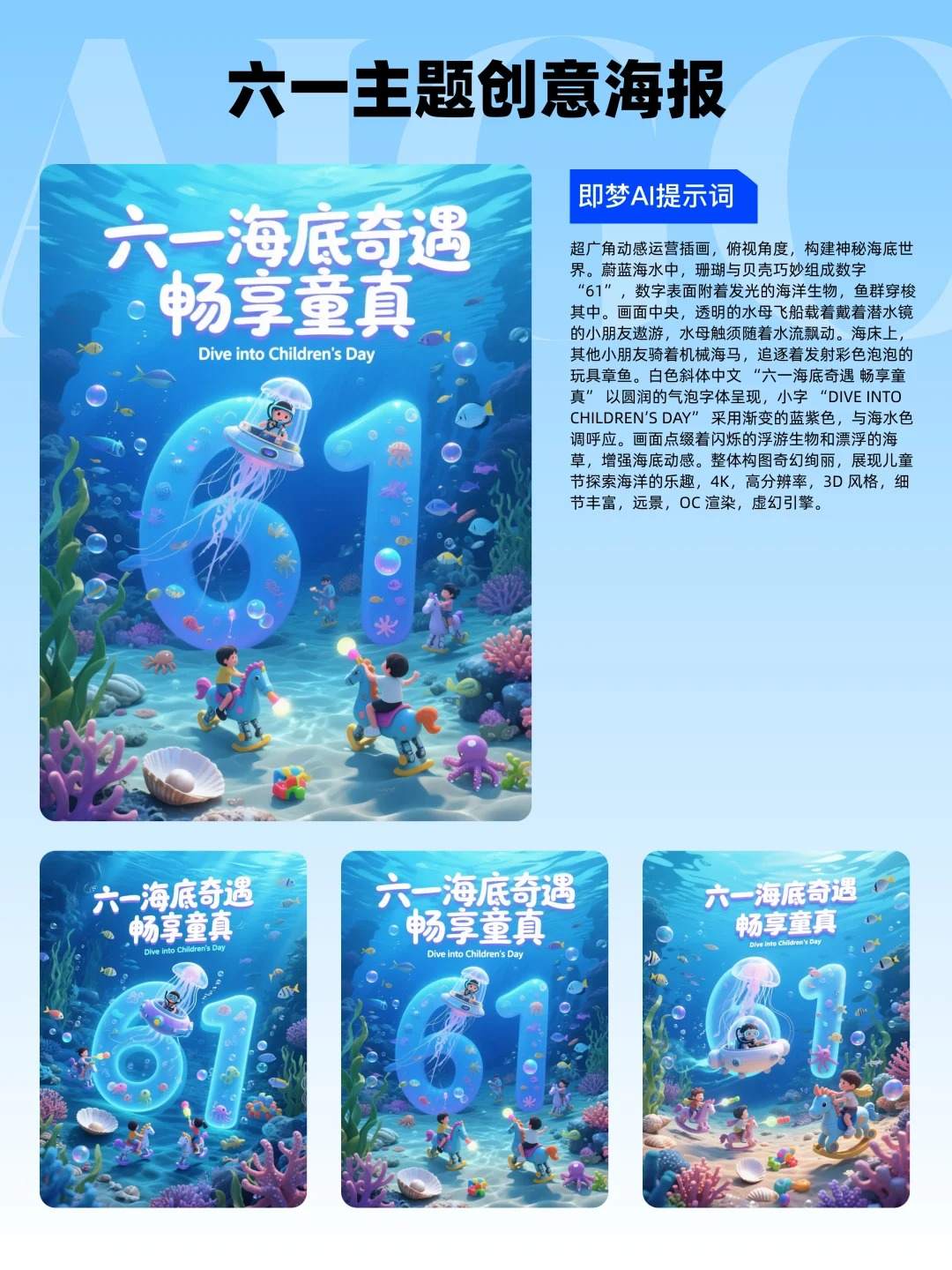 13款61海报设计（附提示词），即梦AI直出
