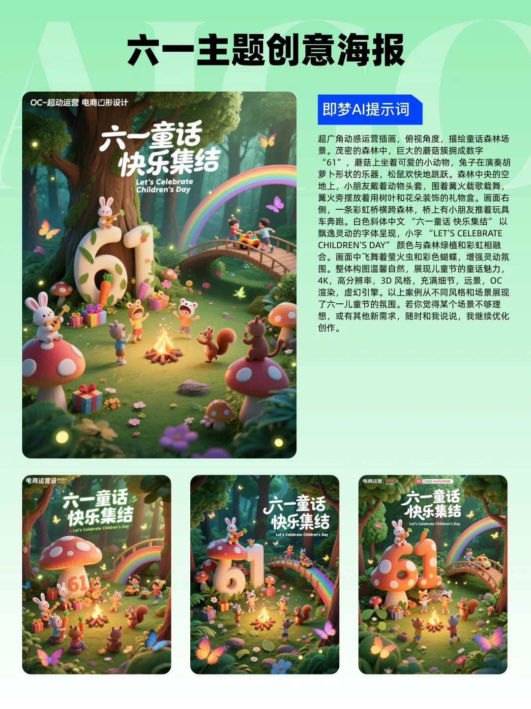 13款61海报设计（附提示词），即梦AI直出