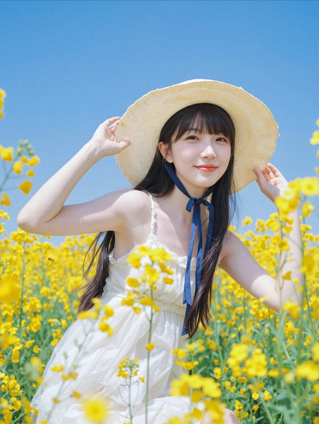 夏日限定的田野少女，AI帮我"拍"出来了