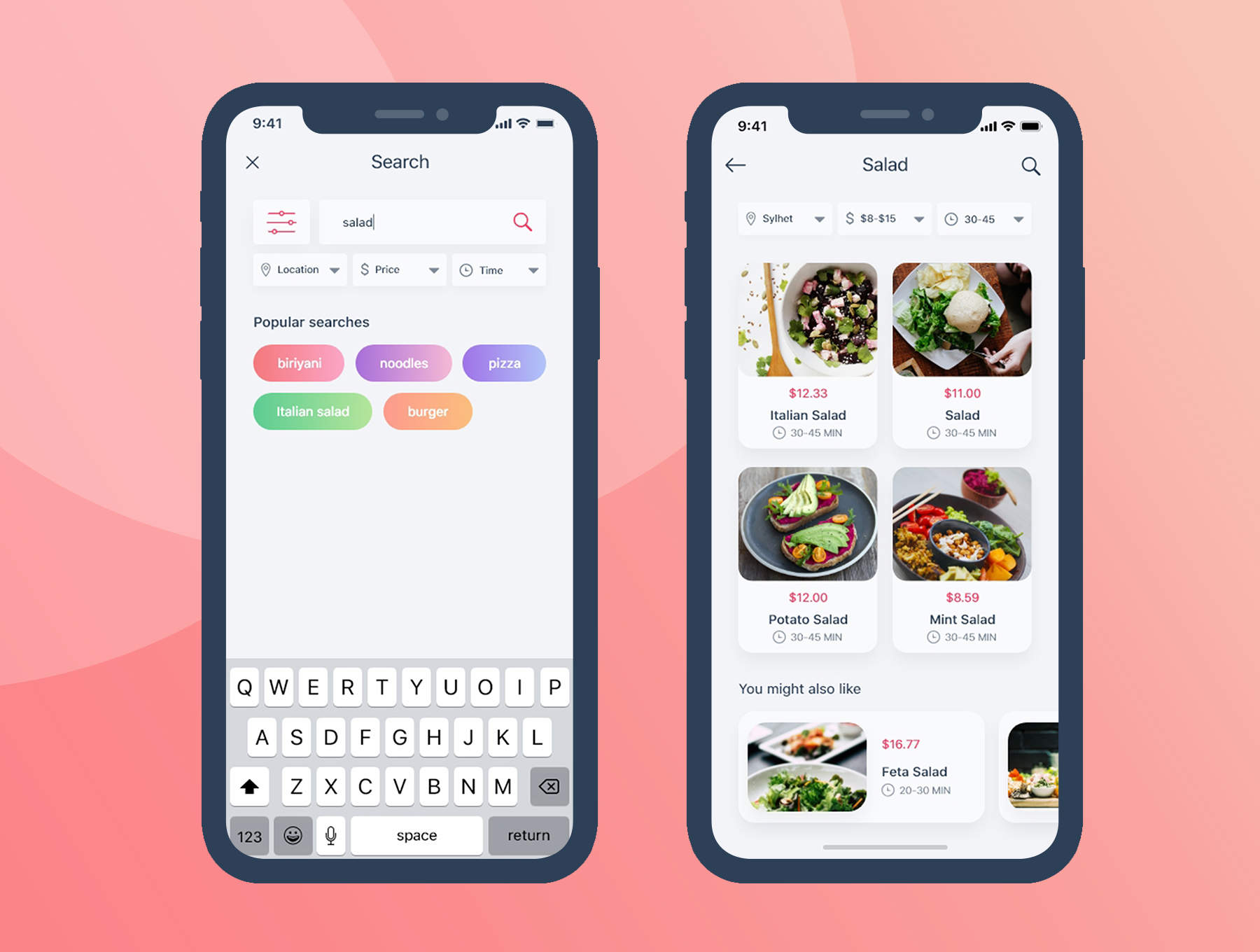 食品应用程序APP源文件XD素材下载