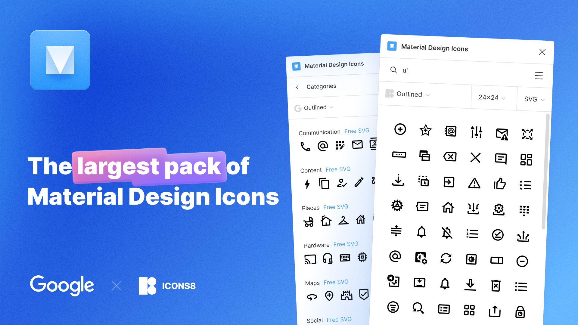 Material Design Icons: 丰富多样的图标库插件，提升设计效率必备！