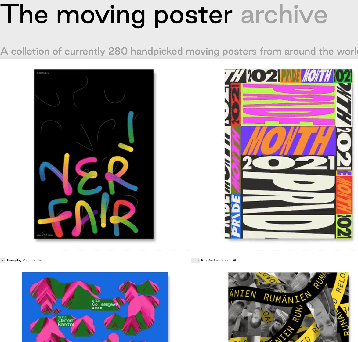 动态海报设计灵感库：全球优质设计尽在TheMovingPoster
