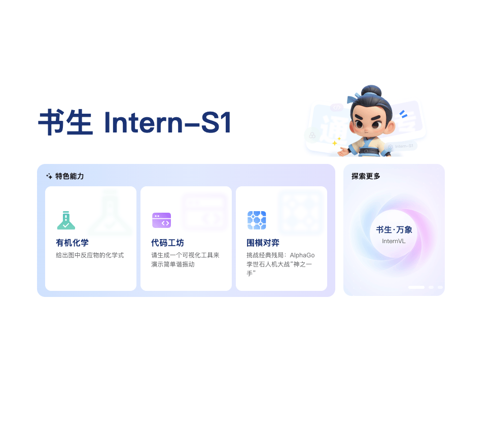 上海AI实验室开源发布“书生”科学多模态大模型Intern-S1