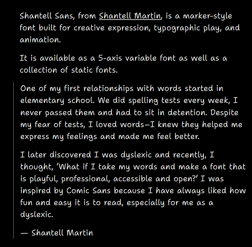 开源字体 | 免费商用英文字体 Shantell Sans 手写卡通风格免费下载