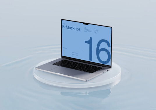 MacBook Pro 16样机Psd免费素材下载