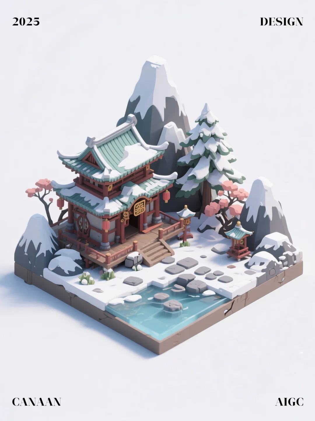 3d城市景点风景游戏模型
