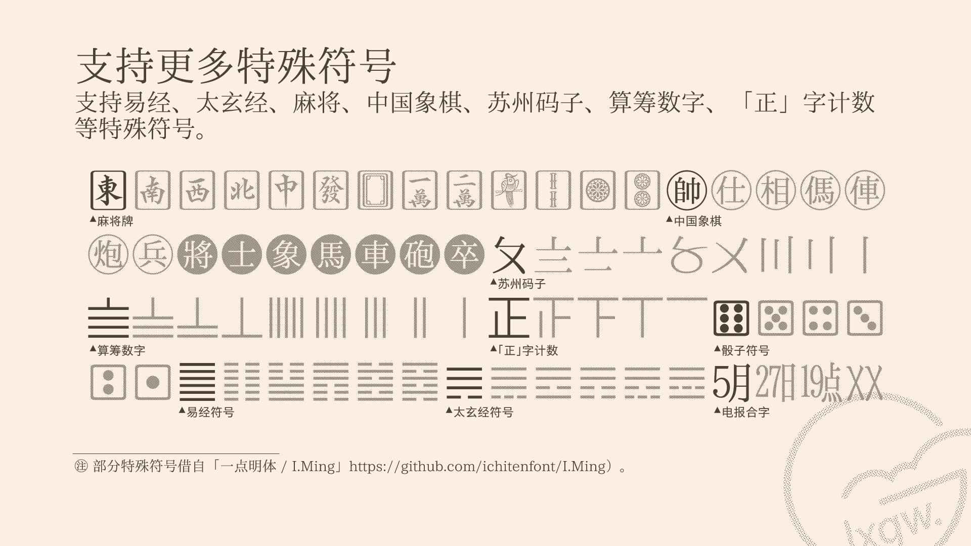 免费商用宋体下载 |  霞鹜新致宋（LXGWNeoZhiSongCHS）特殊符号样例